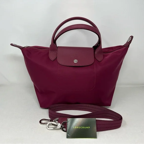 Longchamp Le PLIAGE NEO Small Burgundy- Pink Colour - Picture 8 of 13